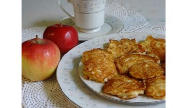 apple egg flour dessert