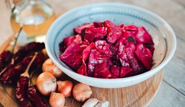 crispy beetroot sauerkraut skillet