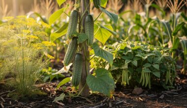 agurkai padvigubėja, kai pasodinti kartu kaip palydovas