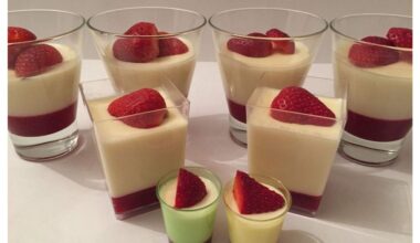 delicate fluffy berry milk dessert