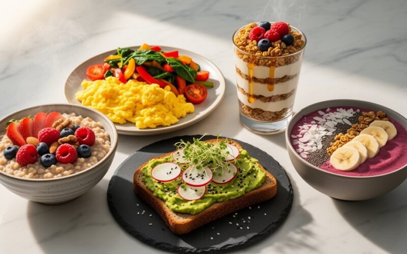 penkios energijos suteikiančios pusryčių idėjos