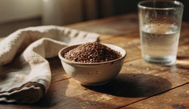 linų sėmenys tuščiu skrandžiu