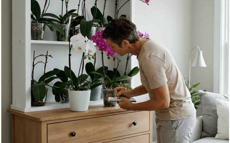 paslėptos vazonai žudo orchidėjas