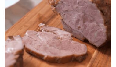 homemade boiled roast sausage