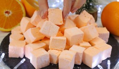 homemade orange marshmallow treats