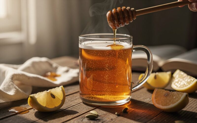 karštas alus su medumi