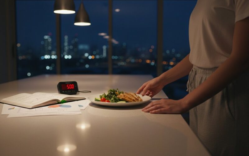 vėlyvas valgymas skatina svorio augimą