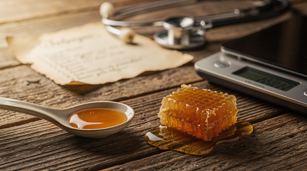 Apribokite medų iki 1–2 šaukštų