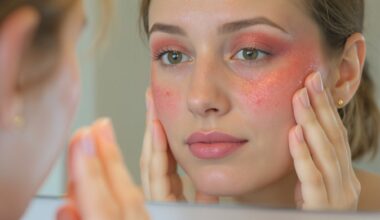 žiūrėti į veidrodį uždegimas