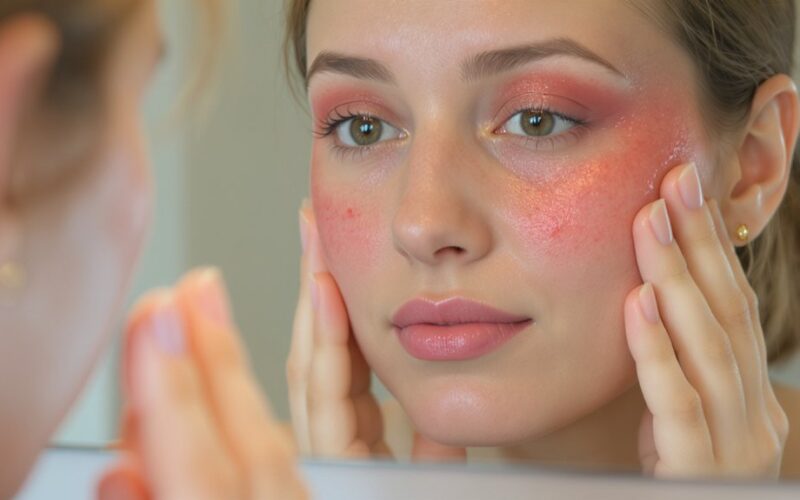 žiūrėti į veidrodį uždegimas