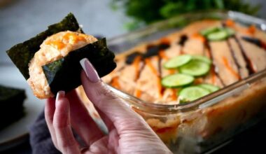 no roll sushi style rice balls