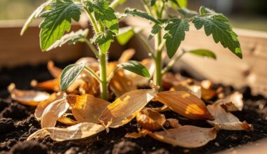svogūnų žievelių dirvožemio priedas