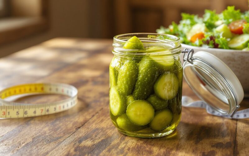 marinuoti agurkai padeda mesti svorį