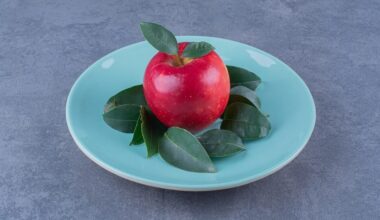 padėkite obuolių griežinėlius su lauro lapu