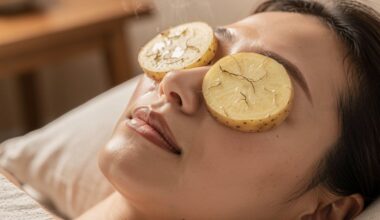 bulvių griežinėliai sumažina akių tinimą