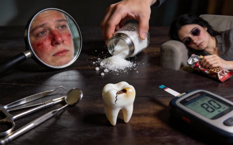 per didelis cukraus vartojimas požymiai