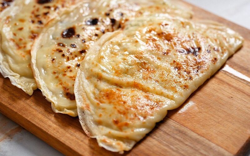 soaked flatbreads from flour