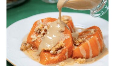 turkish style healthy pumpkin dessert