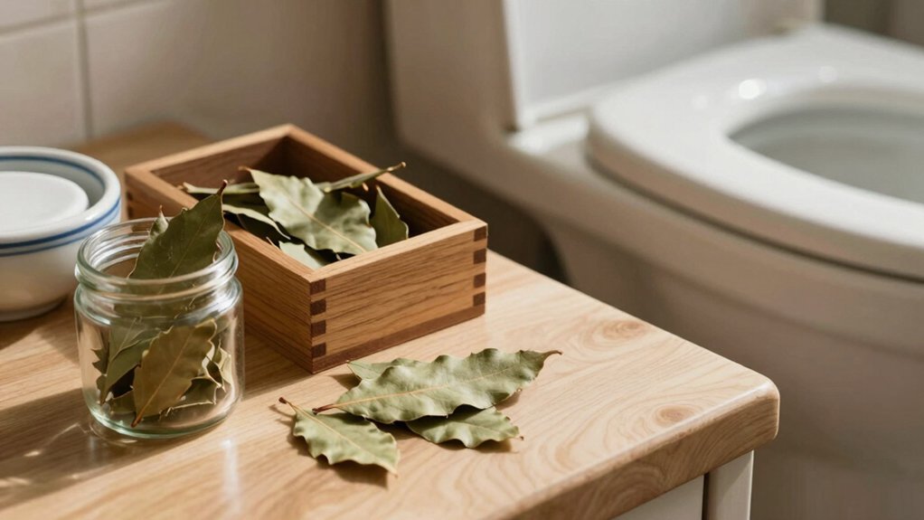 lauro lapai vonios kambario atmosferai