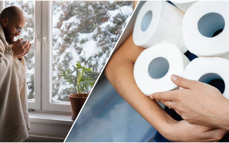 nupirk papildomų tualetinio popieriaus ritinių