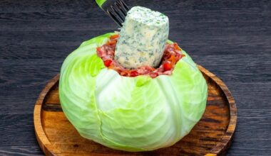cabbage meat cheese baked