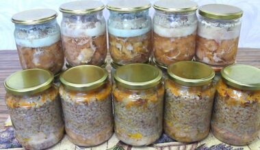 konservuota grikių košė su mėsa