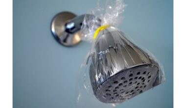 Nuvalykite dušo galvutę actu