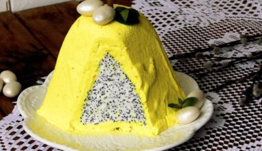 eggless fragrant lemon easter cake