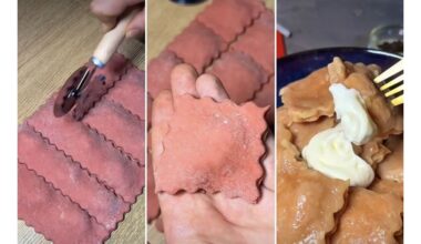 elegantiški naminiai ravioliai, stebėtinai lengvai pagaminami