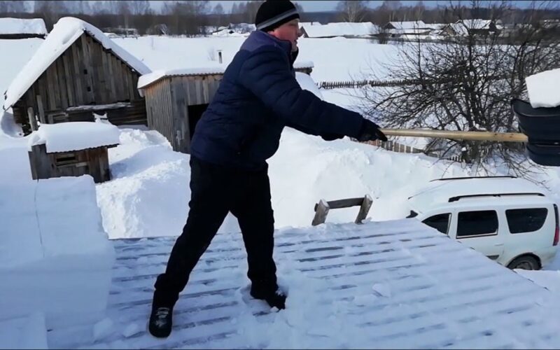 five minute roof snow cleaner