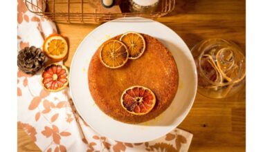 apelsinų rozmarinų alyvuogių aliejaus pyragas