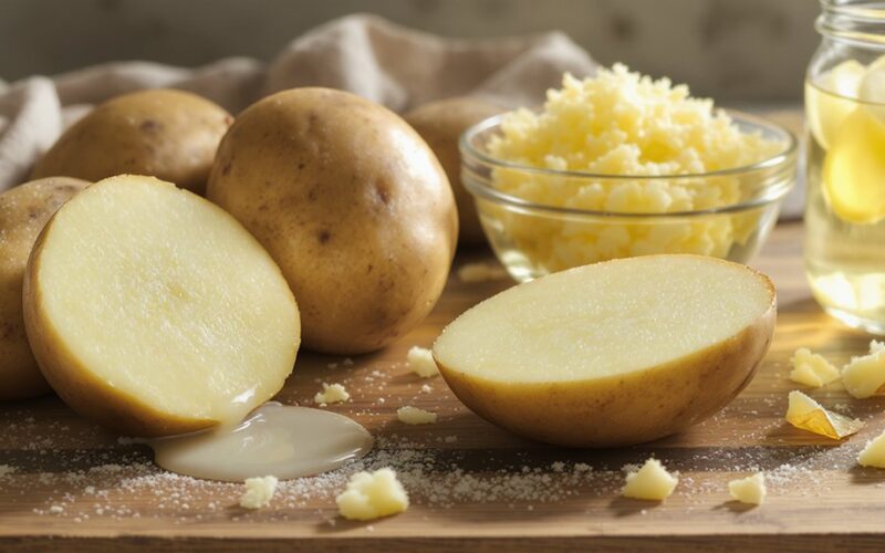 bulvių pagrindu pagaminti natūralūs odos gydymo būdai