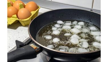 restorano kokybės kiaušiniai ledo kubelių triukas