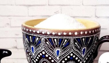 salt bowl on windowsill