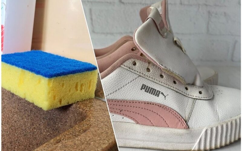 išsaugoti seną kempinę švariems batams