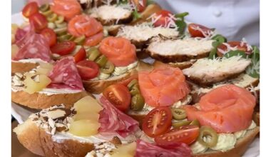 trys šventiški brusketų variantai