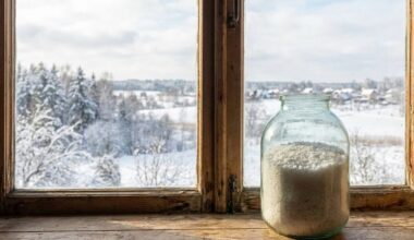 langas verkiantis druskos stiklainiai