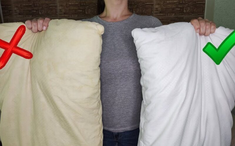 geltonos dėmės ant pagalvių