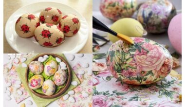 puikiai papuošti puikavimosi Velykų kiaušiniai