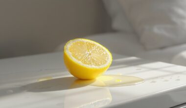 supjaustyti citrinos puseles miegamasis