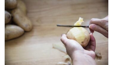 nenulupti kivio ar bulvių