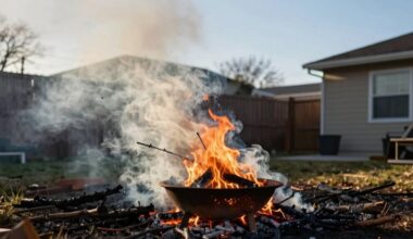 bausmė už lauko deginimą