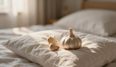 patalpino česnaką po pagalve