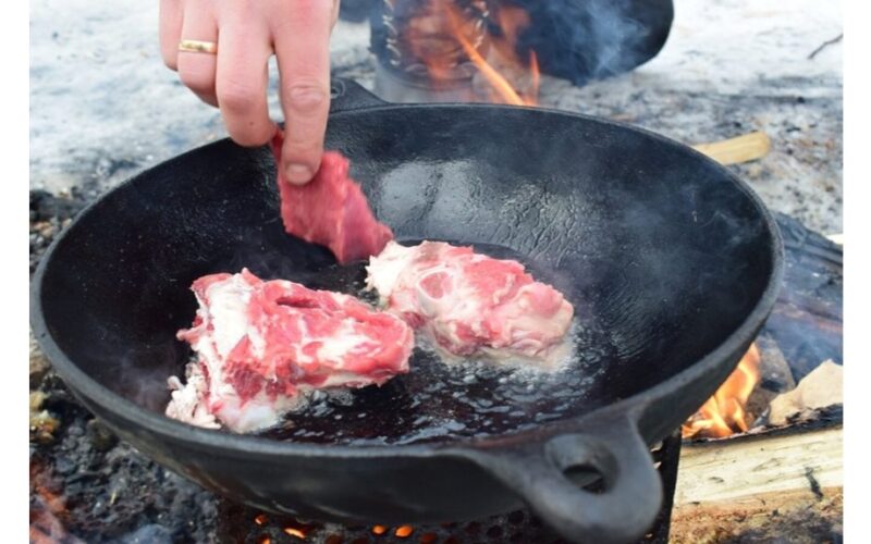 atlydžius didelį mėsą greitai