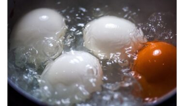 vanduo iš virtų kiaušinių