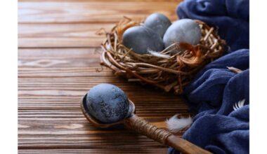 wine dyed artistic easter eggs