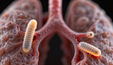 ar sausas kosulys gali rodyti lervas