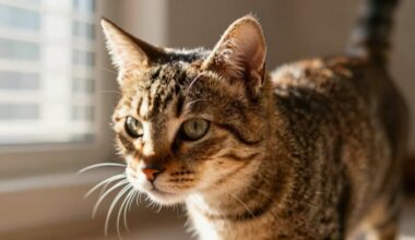 katė priartėja, tada pažvelgia atgal