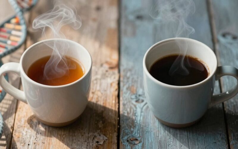 kavos poveikis priklauso nuo genetinių ypatybių