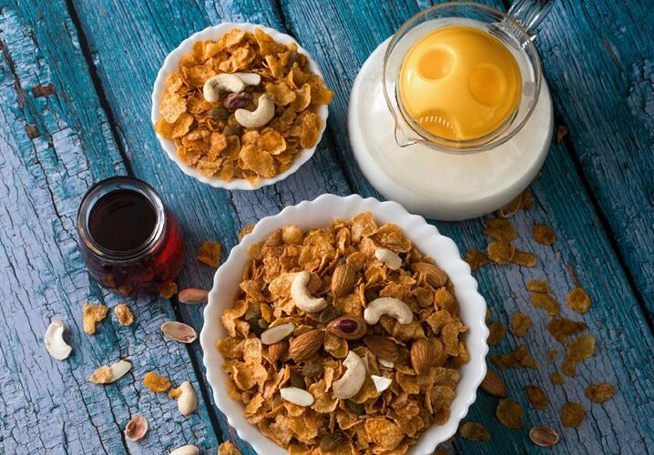 riešutai prieš valgį ar po valgio